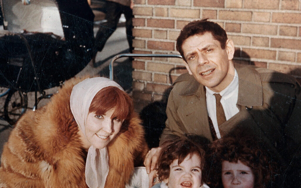 Anne Meara, Jerry Stiller and Amy and Ben Stiller in an archival image from the 1960s (Photo courtesy of Apple TV+, via the Forward)