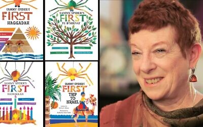 Katherine Janus Kahn, the illustrator of the Sammy Spider Jewish children's books, speaks about her work in a 2013 video. (Screenshot)