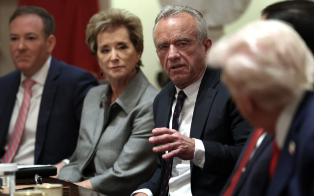U.S. Secretary of Health and Human Services Robert F. Kennedy Jr. delivers remarks during a Cabinet meeting with President Donald Trump at the White House on Oct. 9, 2025. (Anna Moneymaker/Getty Images)