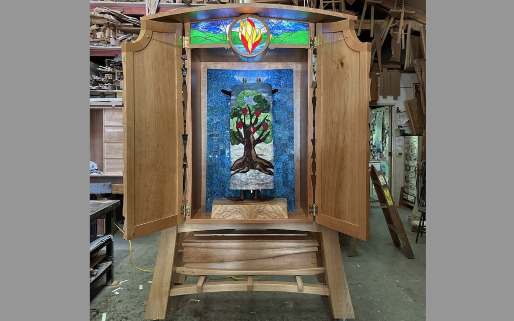 The new Aron ha-Kodesh at Camp Tel Yehudah (Photo courtesy of Camp Tel Yehudah) The new Aron ha-Kodesh at Camp Tel Yehudah (Photo courtesy of Camp Tel Yehudah)