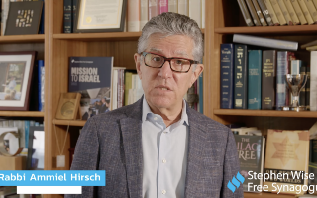 Rabbi Ammiel Hirsch of the Stephen Wise Free Synagogue addresses Zohran Mamdani's Israel rhetoric in a YouTube video. (Screenshot) Rabbi Ammiel Hirsch of the Stephen Wise Free Synagogue addresses Zohran Mamdani's Israel rhetoric in a YouTube video. (Screenshot)