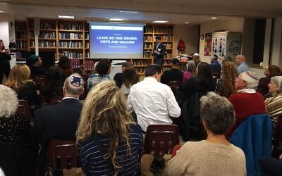 Pittsburghers hear about ADI Negev-Nahalat Eran Rehabilitation Village on Nov. 3. (Photo by Adam Reinherz)