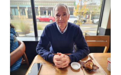 Since arriving in Pittsburgh on Aug. 1, Avi Ben-Hur has worked to empower local educators and bolster Classrooms Without Borders. (Photo by Adam Reinherz)