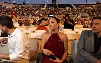 Israeli actress and "Wonder Woman" star Gal Gadot attends the opening ceremony of the Jerusalem Film Festival on June 17, 2025. (Hazem Bader/AFP)