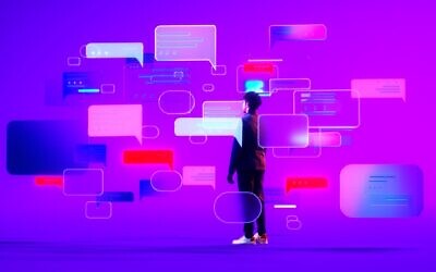 AI chatbots trained on debunking antisemitic beliefs can reduce them in users, researchers found in a study released in November 2025. (Getty Images)