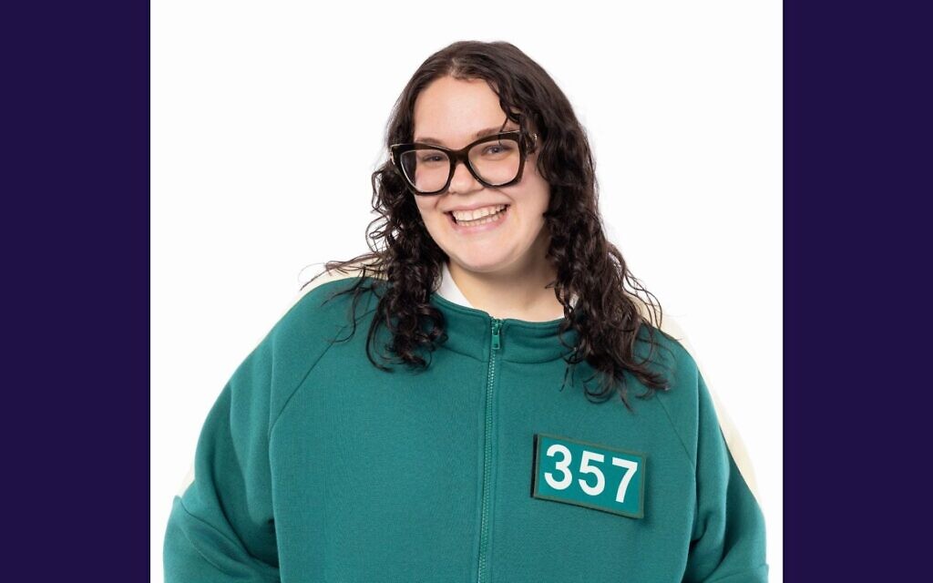 Rabbi Jamie Field poses as a contestant for "Squid Game: The Challenge" on Netflix. (Tom Dymond/Netflix) Rabbi Jamie Field poses as a contestant for "Squid Game: The Challenge" on Netflix. (Tom Dymond/Netflix)