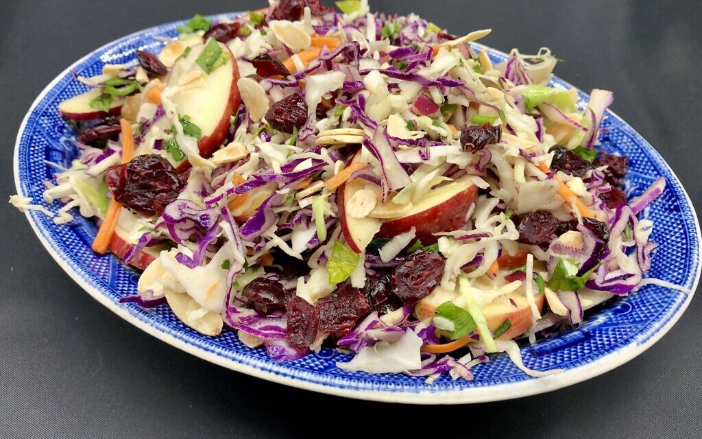 Crunchy cranberry, apple and almond slaw (Photo by Jessica Grann) Crunchy cranberry, apple and almond slaw (Photo by Jessica Grann)