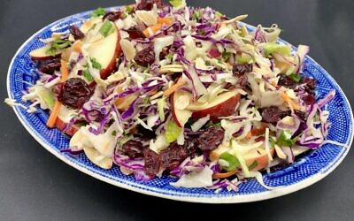 Crunchy cranberry, apple and almond slaw (Photo by Jessica Grann)