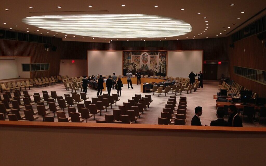 United Nations Security Council Chambers. (Photo by Tobin Copley, courtesy of flickr.com)