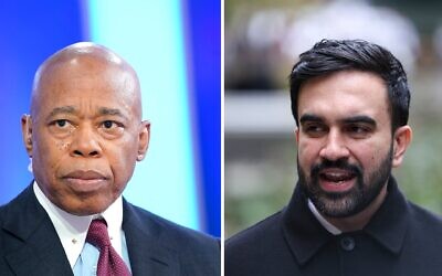 Once he assumes office in January, Mayor-elect Zohran Mamdani (right) will have the power to revoke or modify Eric Adams’ (left) executive orders. (Left: John Lamparski/Getty Images; Right: Angela Weiss/AFP via Getty Images)