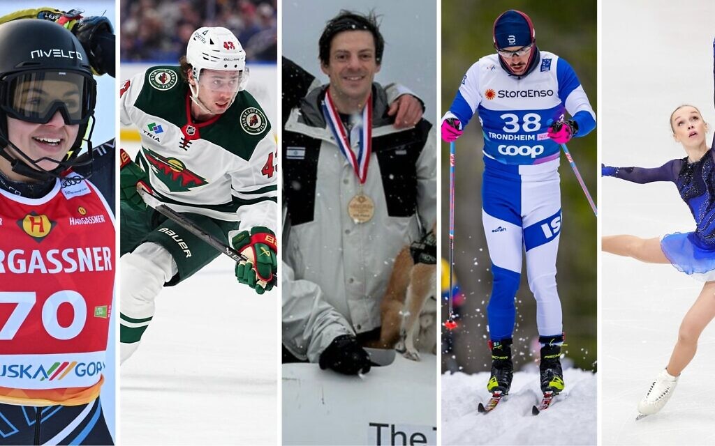 Some of the Jewish and Israeli 2026 Winter Olympians, from left: Noa Szollos, Quinn Hughes, A.J. Edelman, Attila Mihály Kertész and Mariia Seniuk. (Getty Images, X) Some of the Jewish and Israeli 2026 Winter Olympians, from left: Noa Szollos, Quinn Hughes, A.J. Edelman, Attila Mihály Kertész and Mariia Seniuk. (Getty Images, X)