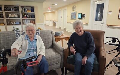Ann Shaw and Phyllis Schwartz are the first two residents of the JAA’s new Personal Care Residence. (Photo by David Rullo)