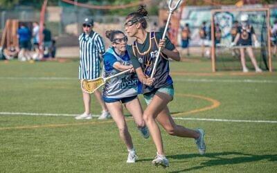 Teens compete during a service trip to Israel with Israel Lacrosse Association. (Photo courtesy of Tara Surloff)