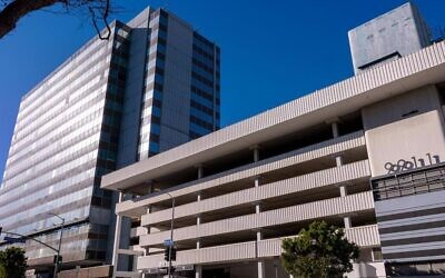 The 16-story building at 9911 W. Pico Blvd. in Los Angeles that Chabad plans to convert into the Chabad Campus for Jewish Life after a $100 million gift from real estate investor Alon Abady. (Chabad.org)