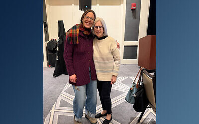 Bethel Park High School teacher Leigh Ann Totty and Jewish Foundation for the Righteous Executive Vice President Stanlee Stahl at this year’s advanced seminar. (Photo provided by Steinreich Communications Group) Bethel Park High School teacher Leigh Ann Totty and Jewish Foundation for the Righteous Executive Vice President Stanlee Stahl at this year’s advanced seminar. (Photo provided by Steinreich Communications Group)