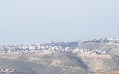 Panorama of Ma'ale Adumim (Photo by Yiftachsam, Public domain, via Wikimedia Commons)