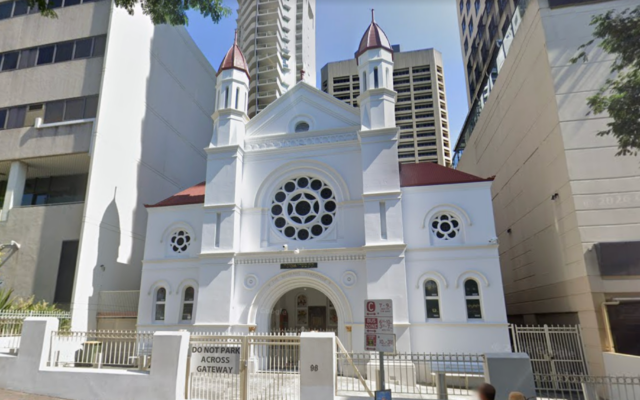 The Brisbane Synagogue in Queensland, Australia. (Google Streetview) The Brisbane Synagogue in Queensland, Australia. (Google Streetview)