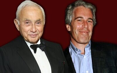 Leslie Wexner, left, and Jeffrey Epstein were close for years. Epstein's scandal has dogged the billionaire Jewish philanthropist. (Laura E. Adkins/Getty Images)