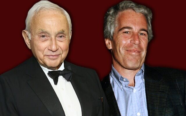 Leslie Wexner, left, and Jeffrey Epstein were close for years. Epstein's scandal has dogged the billionaire Jewish philanthropist. (Laura E. Adkins/Getty Images)