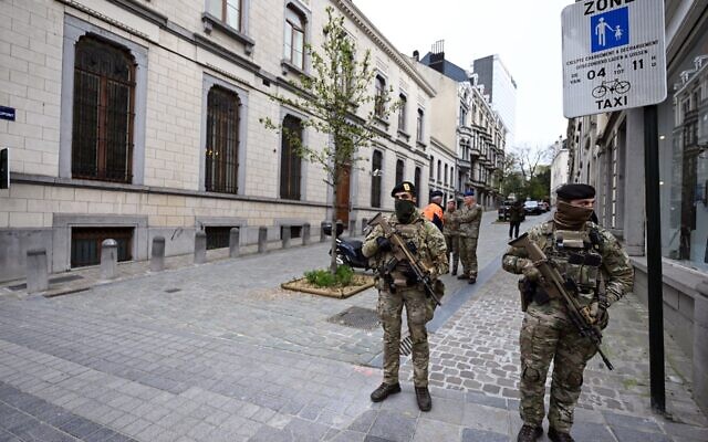 Belgium steps up security around the country as threats escalate against Jewish communities in Europe. (Dursun Aydemir/Anadolu via Getty Images) Belgium steps up security around the country as threats escalate against Jewish communities in Europe. (Dursun Aydemir/Anadolu via Getty Images)