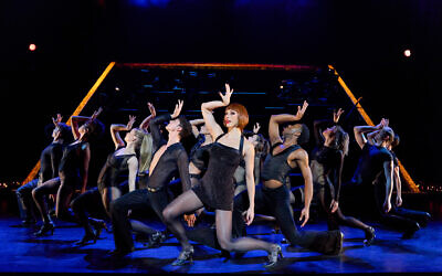Claire Marshall's Velma with the ensemble (The National Tour of CHICAGO/Photo by Jeremy Daniel)