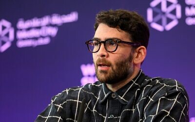 Hasan Piker attends a press conference during Web Summit Qatar 2026 at the Doha Exhibition and Convention Center in Doha, Qatar, Feb. 3, 2026. (Noushad Thekkayil/NurPhoto via Getty Images)