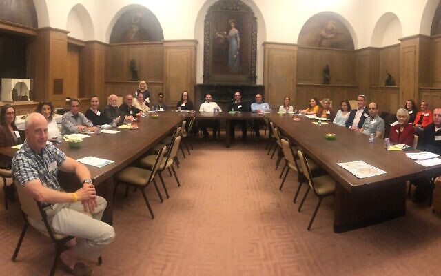 HFLA's board of directors gather at Rodef Shalom Congregation in 2023. (Photo courtesy of Amanda Hirsh) HFLA's board of directors gather at Rodef Shalom Congregation in 2023. (Photo courtesy of Amanda Hirsh)