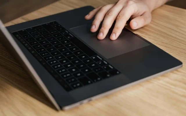 Hand on the trackpad of a laptop computer (Credit: Kaboompics/Pexels) Hand on the trackpad of a laptop computer (Credit: Kaboompics/Pexels)