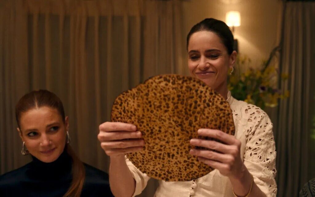Amanda Peet Breaking the Middle Matza (Courtesy Apple) Amanda Peet Breaking the Middle Matza (Courtesy Apple)