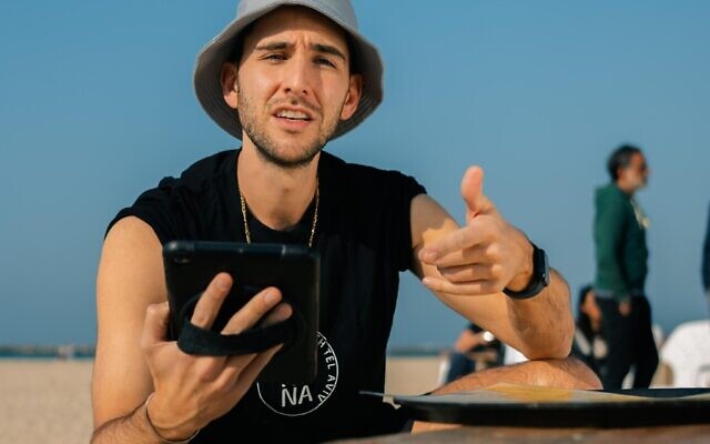 Comedian Zach Margolin creates laughs and content in Israel. (Photo by Valerii Sentiakov @valera.raw)