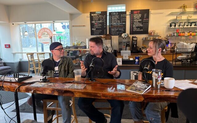 David Rullo and Valerie Gatchell-Christofel interview former WDVE morning show host Jim Krenn for the premiere episode of the Gen X Pgh podcast. (Photo by Brent Isaac) David Rullo and Valerie Gatchell-Christofel interview former WDVE morning show host Jim Krenn for the premiere episode of the Gen X Pgh podcast. (Photo by Brent Isaac)