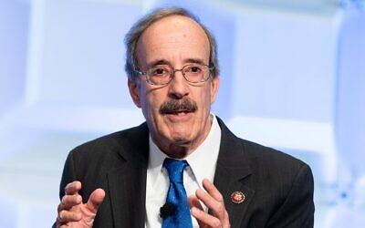 Former Representative Eliot Engel speaks at the Anti-Defamation League's National Leadership Summit in Washington, D.C. on June 4, 2019. (Michael Brochstein/SOPA Images/LightRocket via Getty Images)