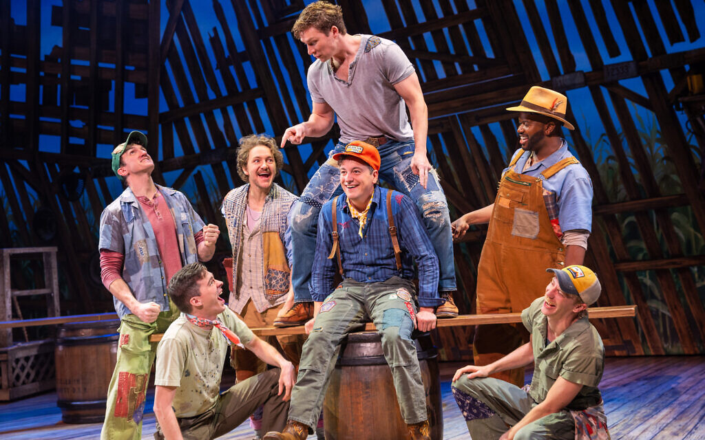 The cast of the North American Tour of "SHUCKED" (Photo by Matthew Murphy and Evan Zimmerman)