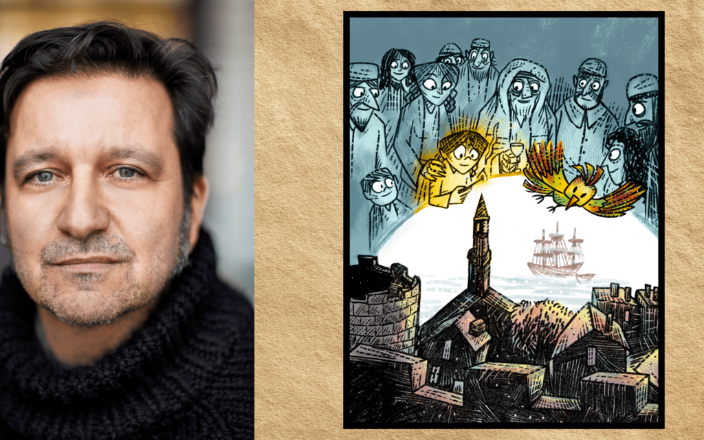 Julian Voloj wrote the graphic novel ‘Remnants’ about the Jews who established the first congregation in New York. (Courtesy of Julian Voloj/collage made on Canva, via the Forward) Julian Voloj wrote the graphic novel ‘Remnants’ about the Jews who established the first congregation in New York. (Courtesy of Julian Voloj/collage made on Canva, via the Forward)