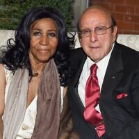 Clive Davis (r) with Aretha Franklin at the Tribeca Film Festival in New York, April 19, 2017. (Clint Spaulding/Penske Media via Getty Images)