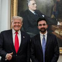 Zohran Mamdani's meeting with president Donald Trump at the White House, Nov. 21, 2025 (White House photo, public domain, via Wikimedia)