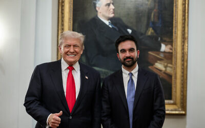Zohran Mamdani's meeting with president Donald Trump at the White House, Nov. 21, 2025 (White House photo, public domain, via Wikimedia)