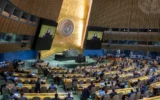 The U.N. General Assembly holds an election of members of the Human Rights Council on Oct. 14, 2025. (Photo by Manuel Elias/U.N. Photo)