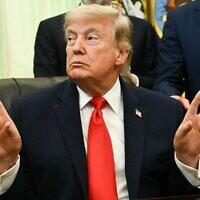 President Donald Trump speaks before signing a proclamation in the Oval Office of the White House in Washington, DC, on June 11, 2026. (Kent NISHIMURA / AFP)
