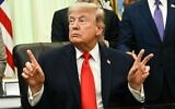 President Donald Trump speaks before signing a proclamation in the Oval Office of the White House in Washington, DC, on June 11, 2026. (Kent NISHIMURA / AFP)