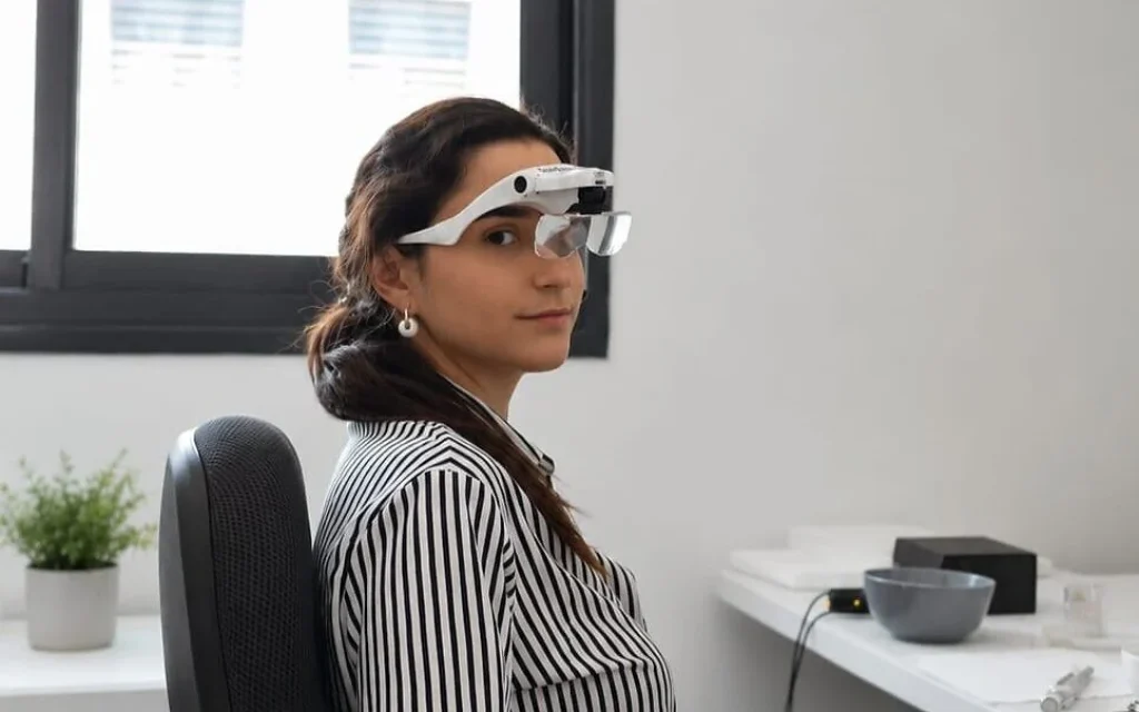 Melanie Koloditzky at work, 2026   (Courtesy photo via The Times of Israel)