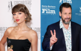 Taylor Swift (L) and Adam Sandler (R). (Jamie McCarthy/Emma McIntyre/Getty Images)