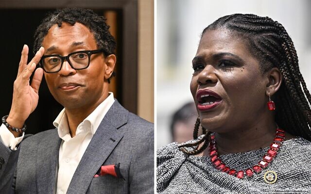 Wesley Bell and Cori Bush faced off in 2024, and are doing so again in 2026 (L:  Michael B. Thomas for The Washington Post via Getty Images/R: Celal Gunes/Anadolu via Getty Images)
