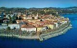 An undated drone photo of Arona, Italy. (Hagai Agmon Snir)
