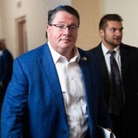 Rep. Randy Fine, R-Fla., leaves a meeting of the House Republican Conference in the U.S. Capitol on Tuesday, November 18, 2025. (Tom Williams/CQ Roll Call)