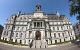 Montreal City Hall in Montreal, Canada, September 9, 2025. (Domenico Cippitelli/NurPhoto via Getty Images)