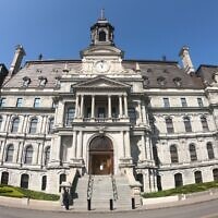 Montreal City Hall in Montreal, Canada, September 9, 2025. (Domenico Cippitelli/NurPhoto via Getty Images)