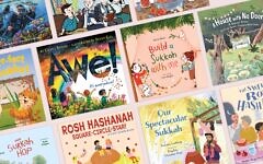 New Jewish children's books released for the High Holidays in 2026 include ones about awe, tashlich and apologizing for burping. (Image courtesy of JTA)