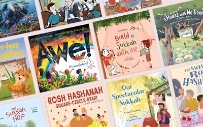 New Jewish children's books released for the High Holidays in 2026 include ones about awe, tashlich and apologizing for burping. (Image courtesy of JTA)