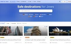 Screenshot from the Safe for Jews website